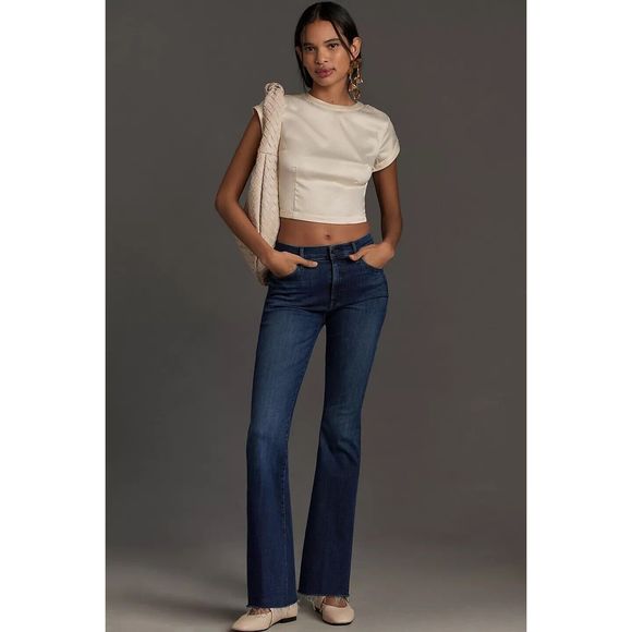MOTHER Denim - Anthropologie MOTHER The Weekender Mid-Rise Flare Jeans